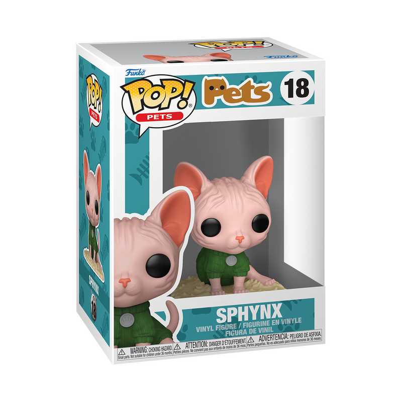 📦訂購 美國代購 Funko POP! Sphynx Cat Figure 無毛貓 模型