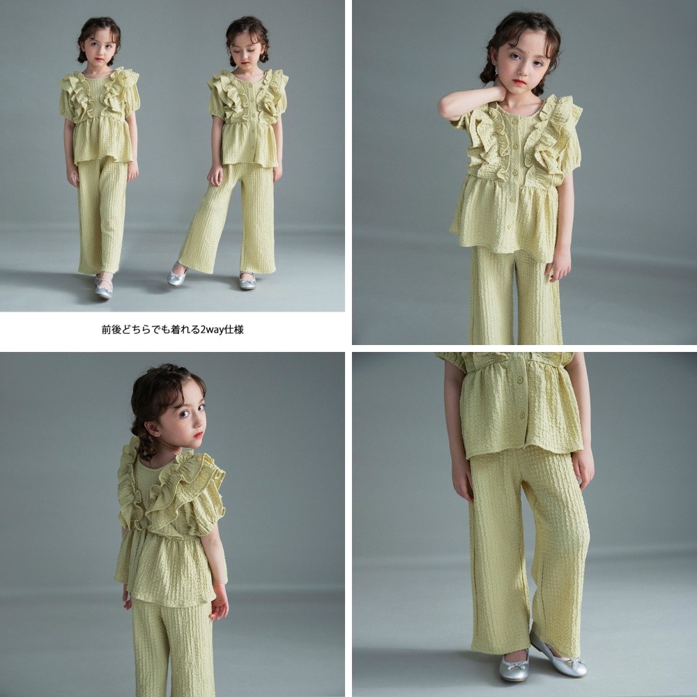 🆕【⭐訂購⭐】 🇯🇵日本直送🌀優雅荷葉邊 立體布料 兩件套［3款選］🌀[ELBA-0207][260320]