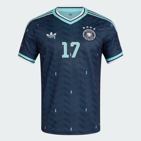 🌊海洋氣息  Adidas Germany 德國 2026-27 作客球員版球衣 (可加印字章) JN2070