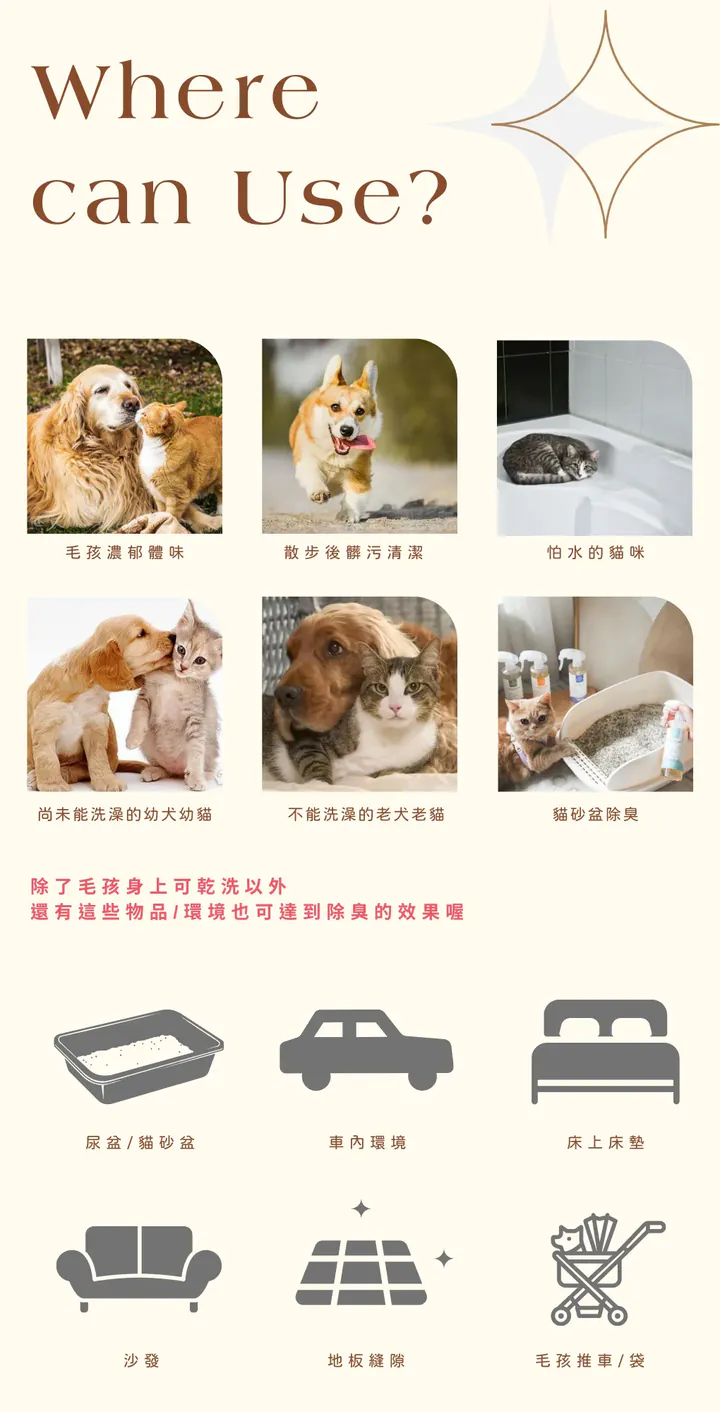 寵心出發-天然速淨乾洗噴霧｜橙花