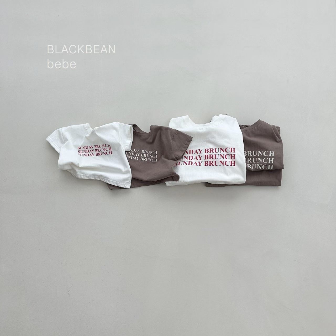 🇰🇷Blackbean&bebe tee親子