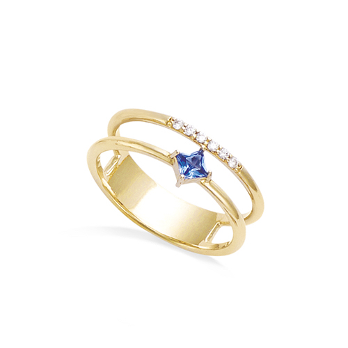 Starlight Weave Ring Plaqué or