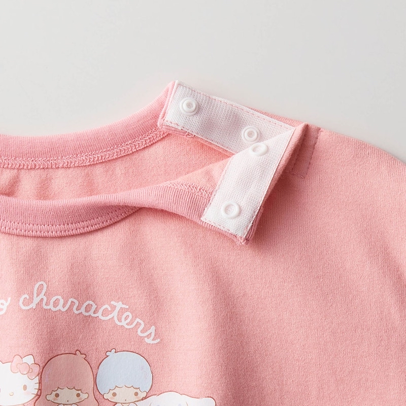 🇯🇵預訂 日本直送🇯🇵Sanrio兩色人物印花拼布格紋長袖上衣