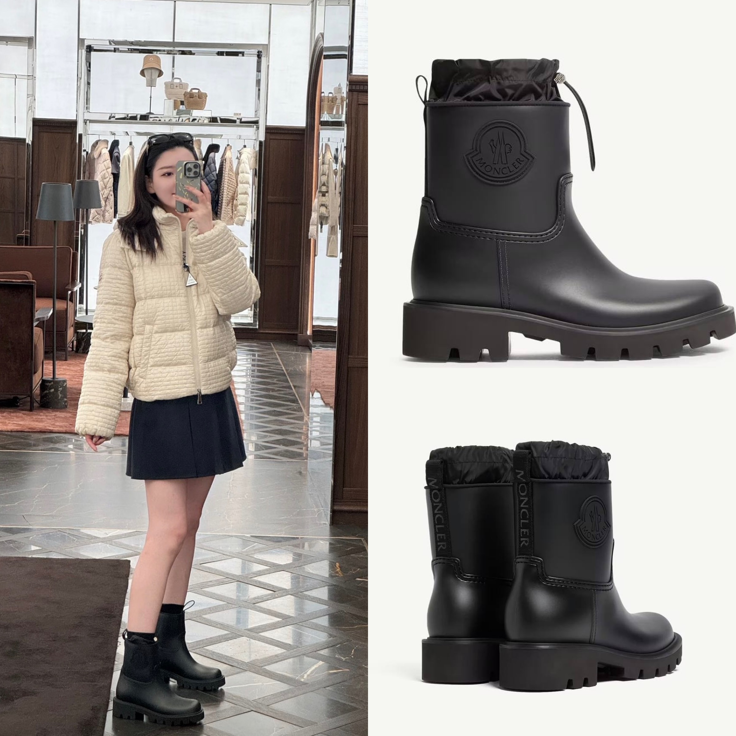 訂定雨靴迎接雨季🌧️  優惠價‼️訂貨📮Moncler 可束繩雨靴 Size 36/37/38/39/40/41