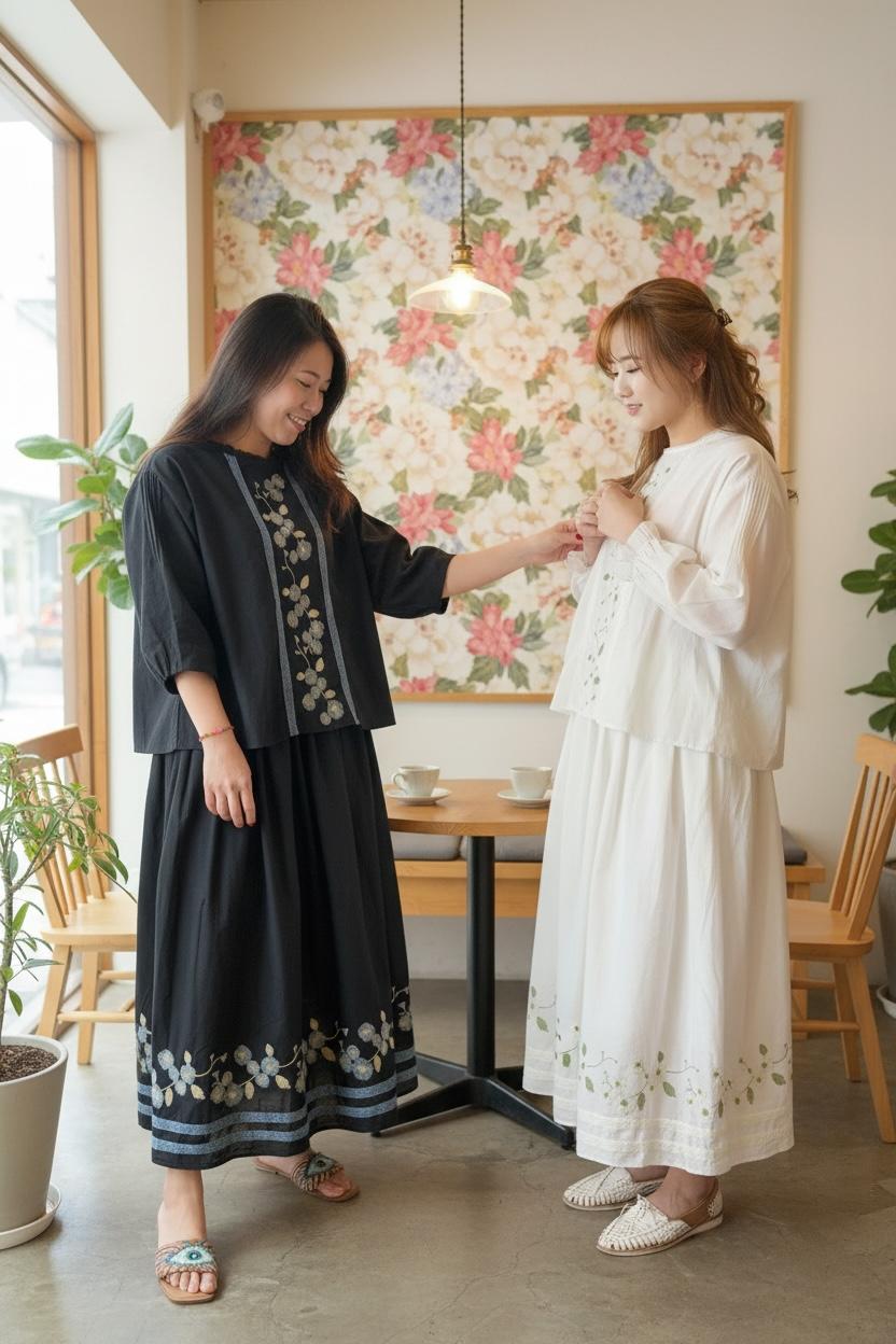 Japan Emb. Skirt 34" #1360