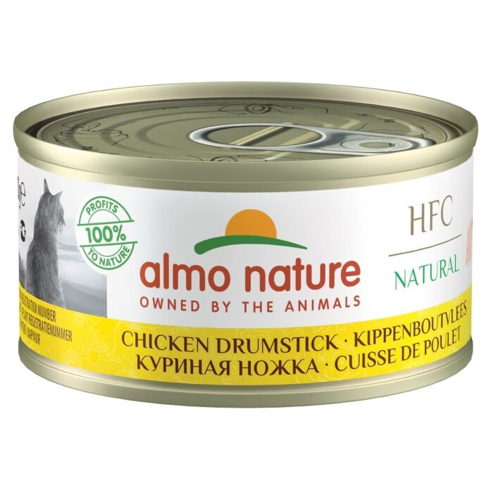 Almo Nature HFC Natural 雞腿肉 貓罐頭 70gx24