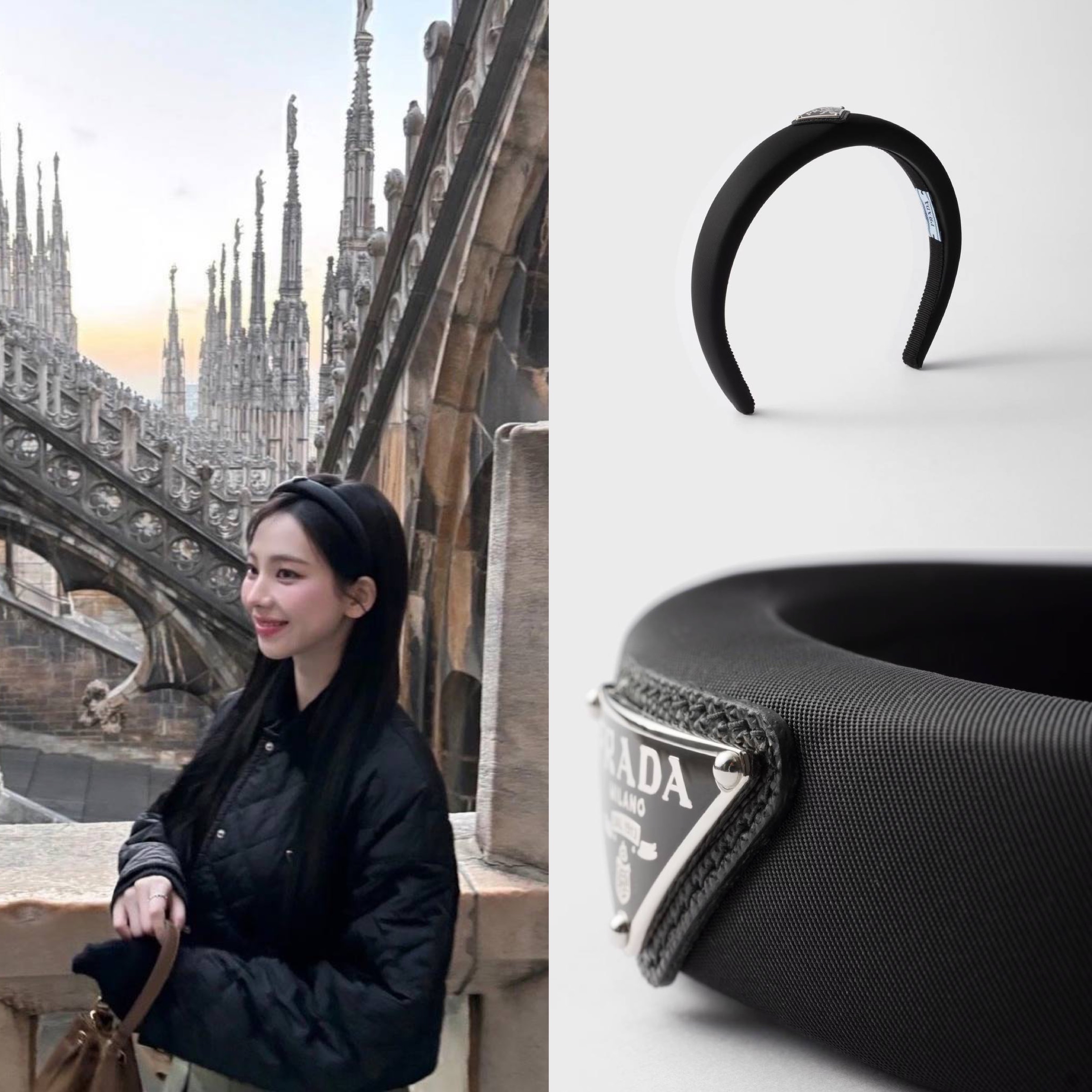限時優惠🩷訂貨📮Prada 2.5cm 頭箍