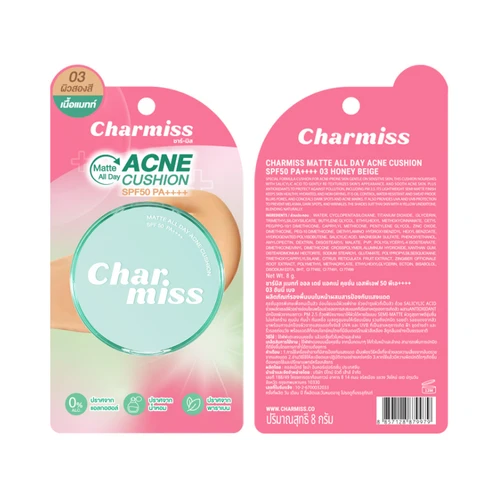 CHARMISS Matte All Day Acne Cushion 全天候霧面祛痘氣墊粉底 SPF50PA++++ 8g