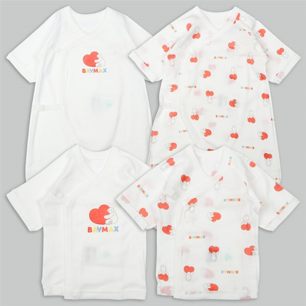  🇯🇵預訂 日本直送🇯🇵Baymax大白滿印新生兒純棉打底四件套