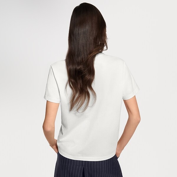 【原單】LV Signature Embroidery T-Shirt 立體浮雕刺繡logo短袖Tee