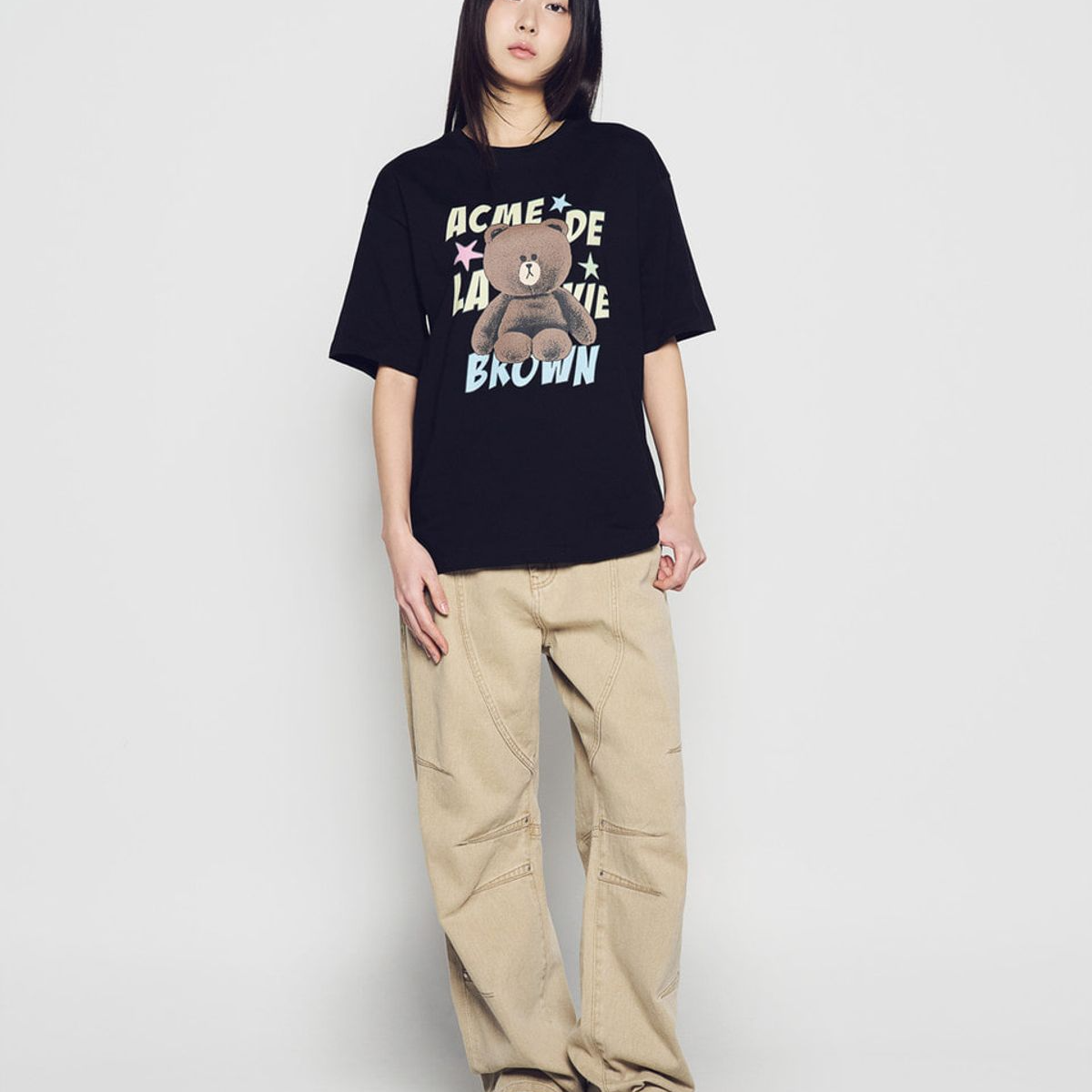 [ADLV x LINE FRIENDS] LINE FRIENDS BROWN STAR SHORT SLEEVE T-SHIRT (3款)