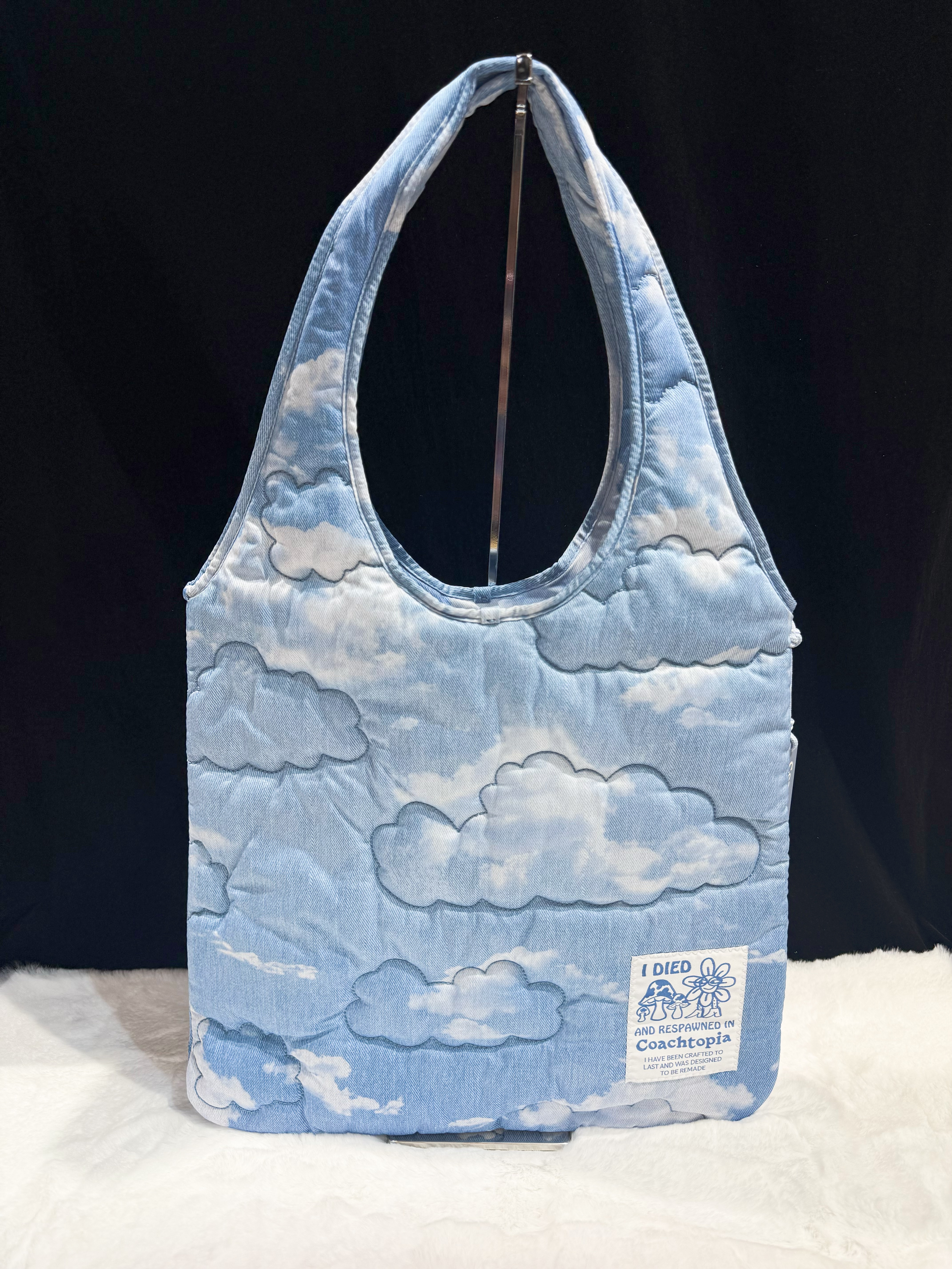 Coach loop flat tote blue