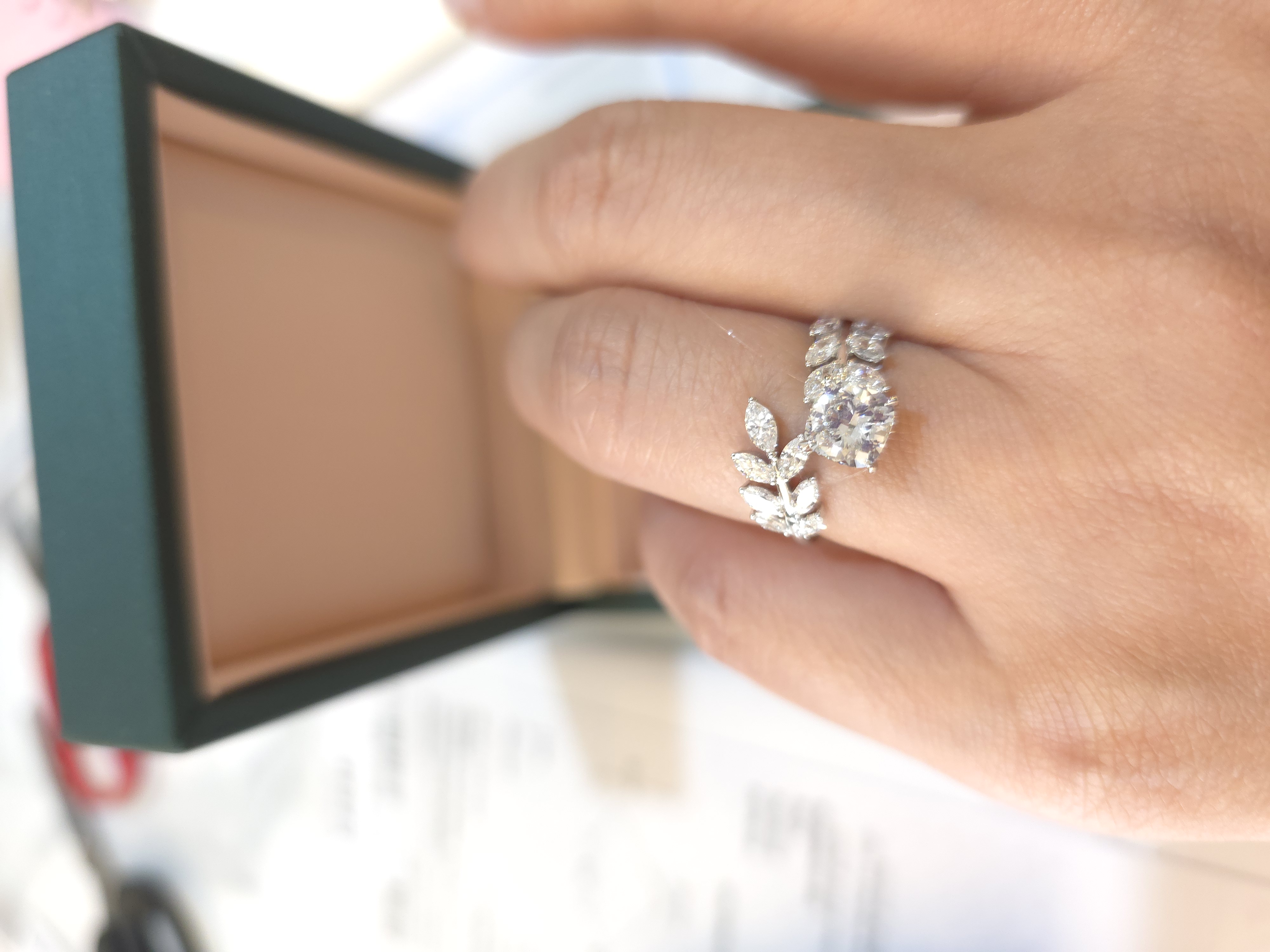 18K培育鑽石戒指 D1.04 d0.706 E/VVS2 S13