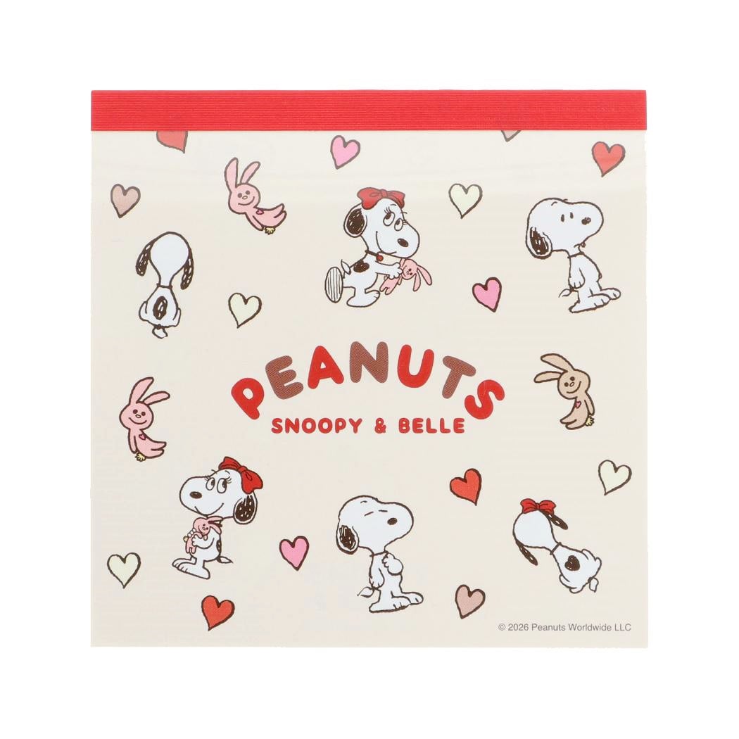 現貨｜Snoopy & Belle 日本製 便條紙 Memo Notepad (S2854597)