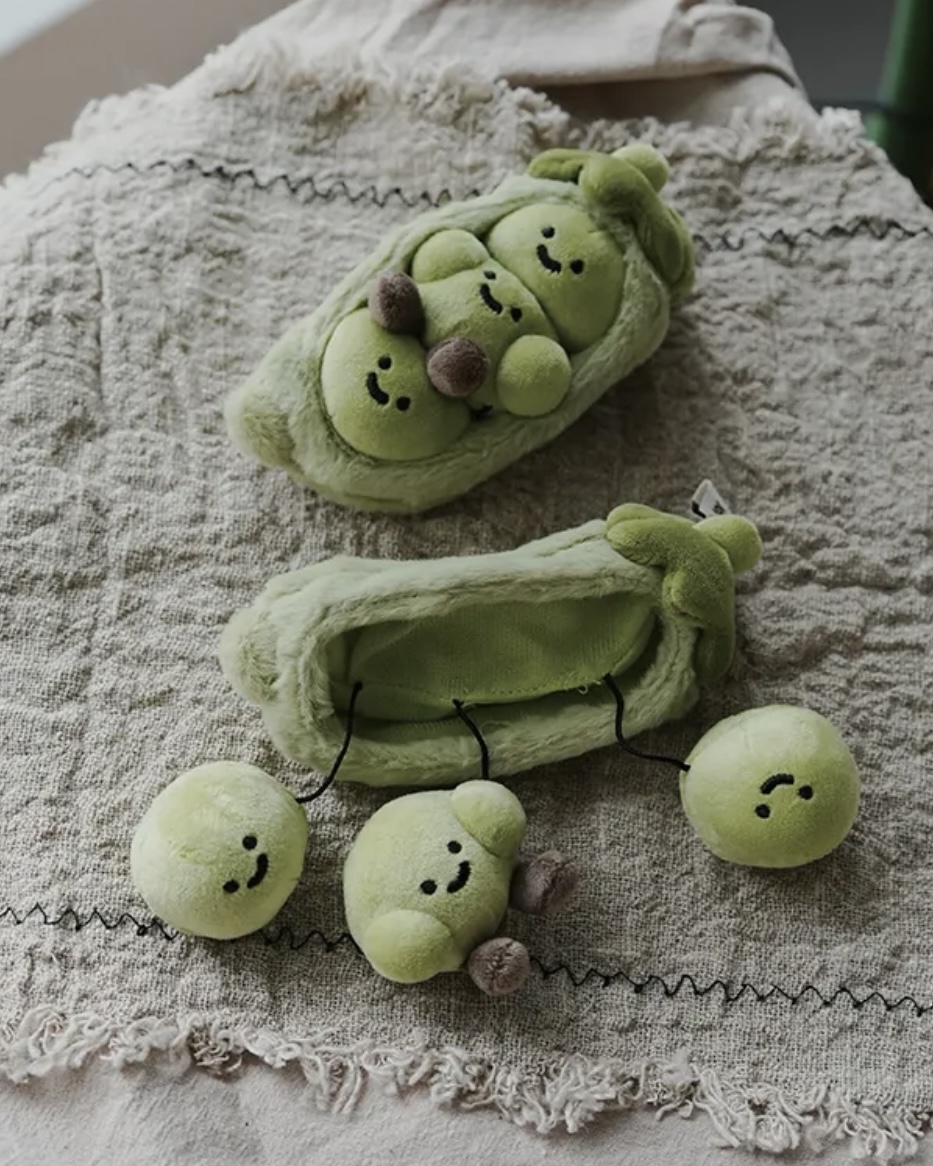 「豆你開心」防走失豌豆三兄弟掛件