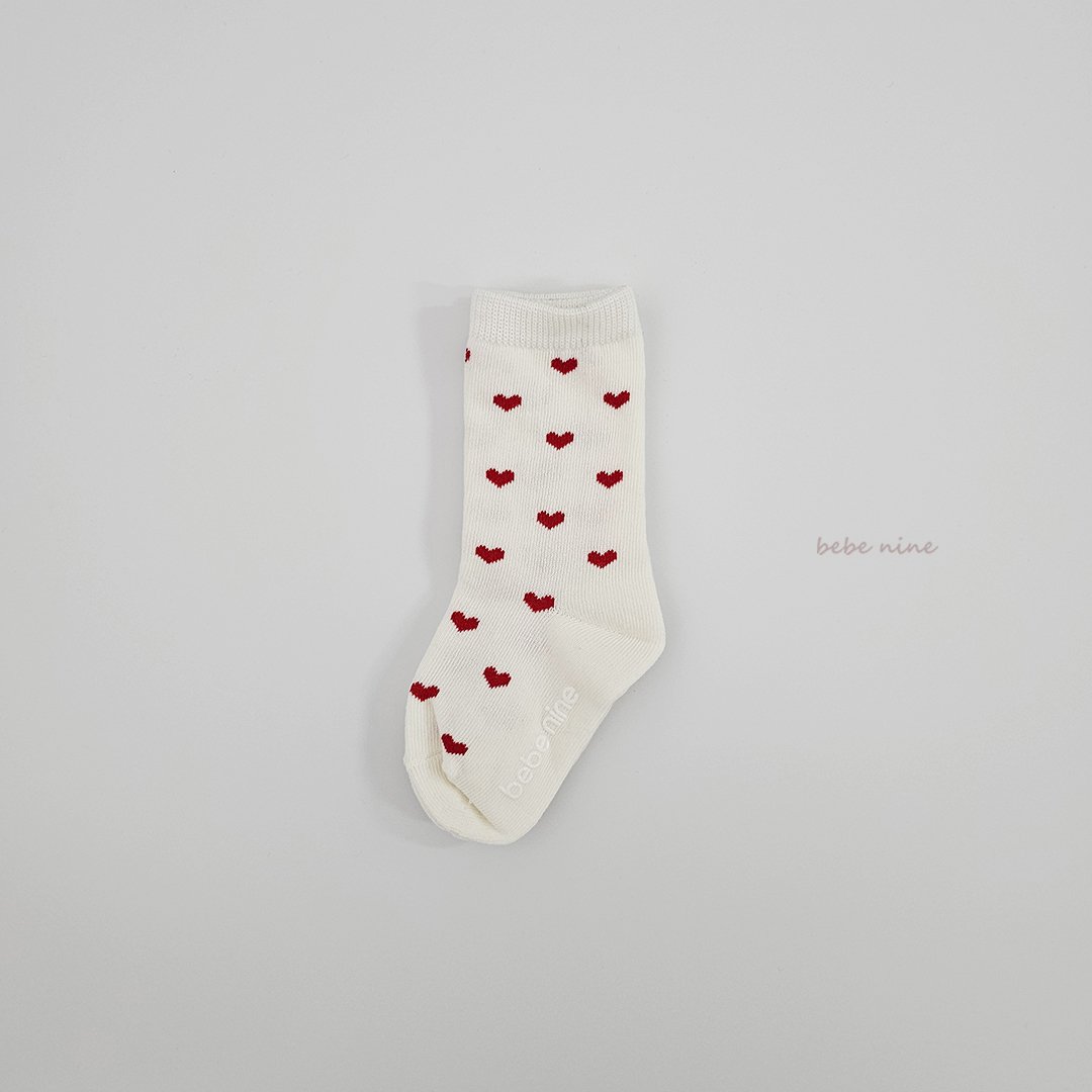 Bebenine Nine Heart Knee Socks Set