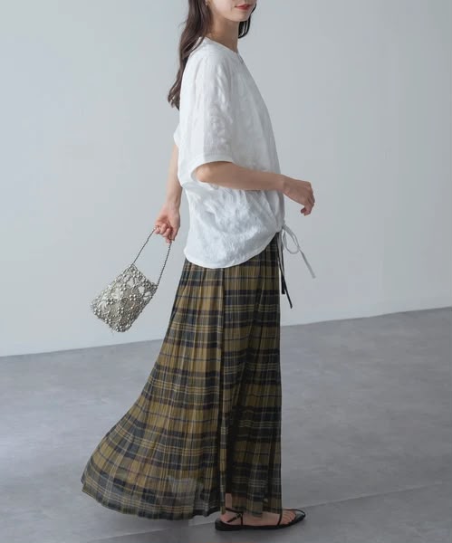 紋理感寬鬆抽繩下擺上衣