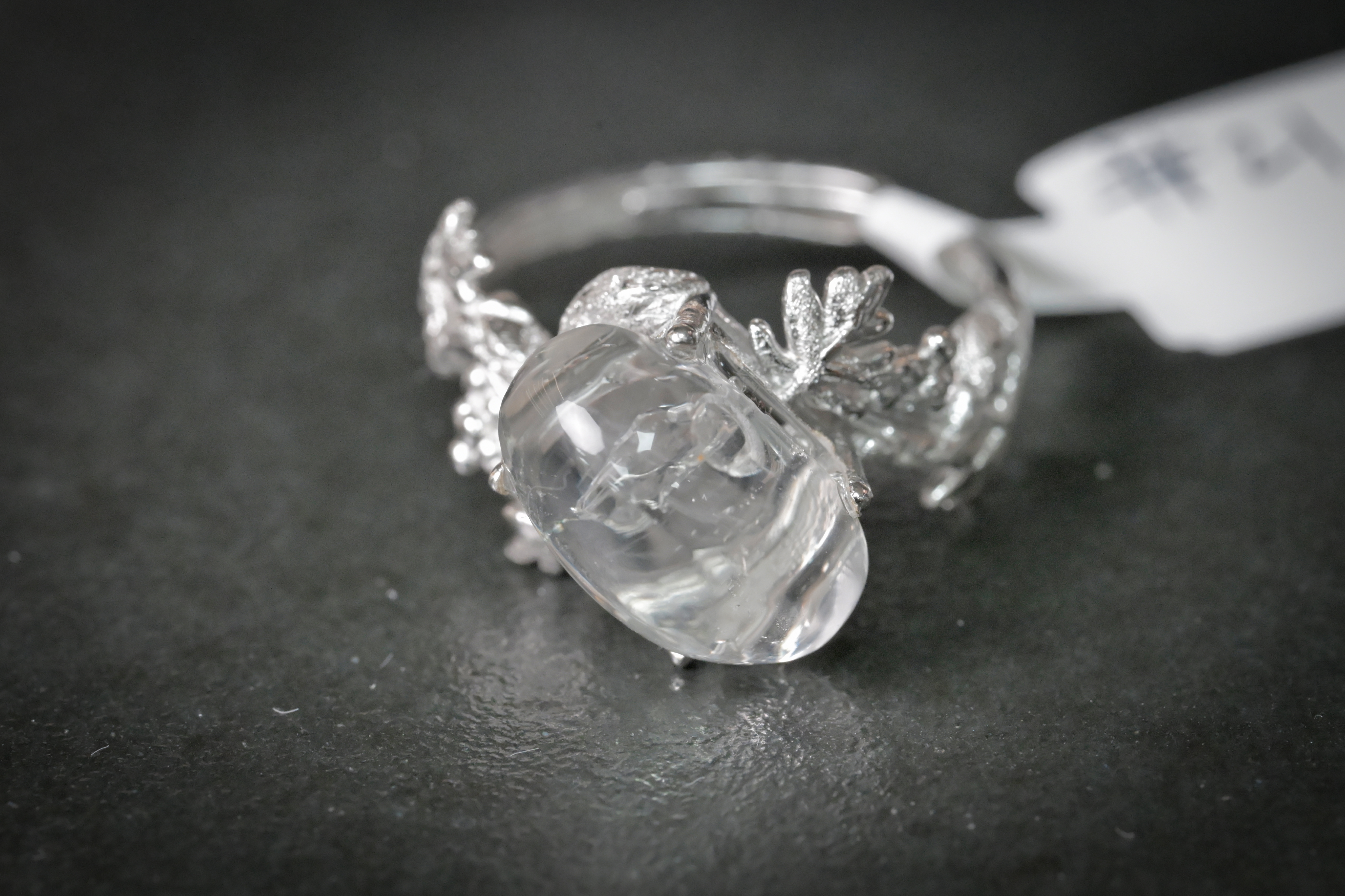 白水晶純銀戒指 #021｜日信水晶 身心工房｜White Crystal Sterling Silver Ring #021