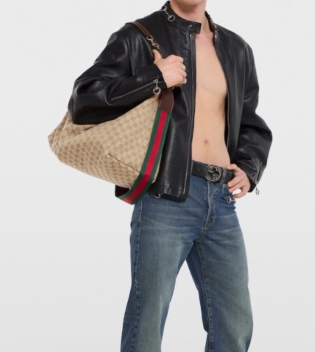 Gucci 男女同款 Brera 大号斜挎包均码码大号、45cm*19.8cm*38cm