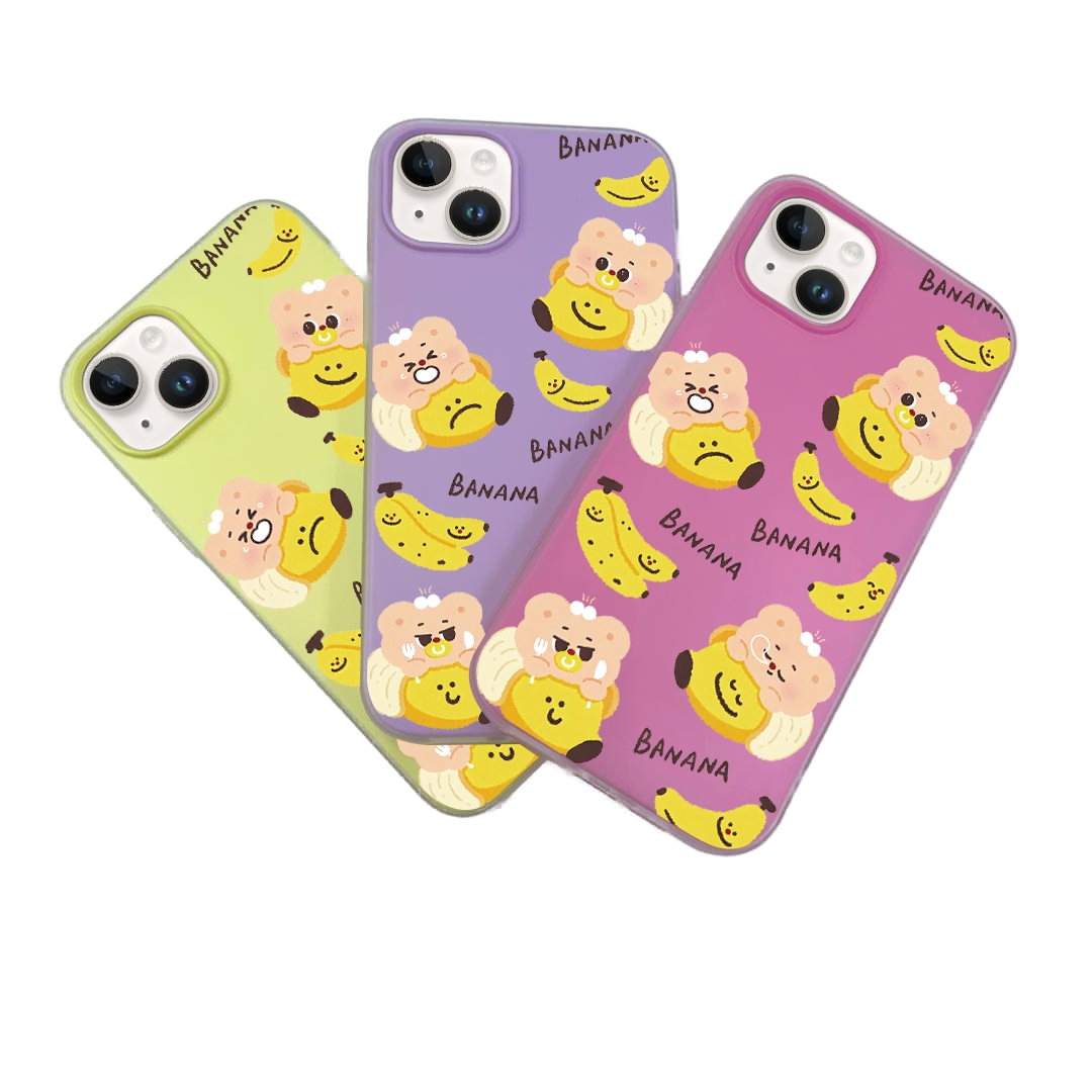 JELLY CASE PHONE FOR IPHONE - DESIGN BANANA A