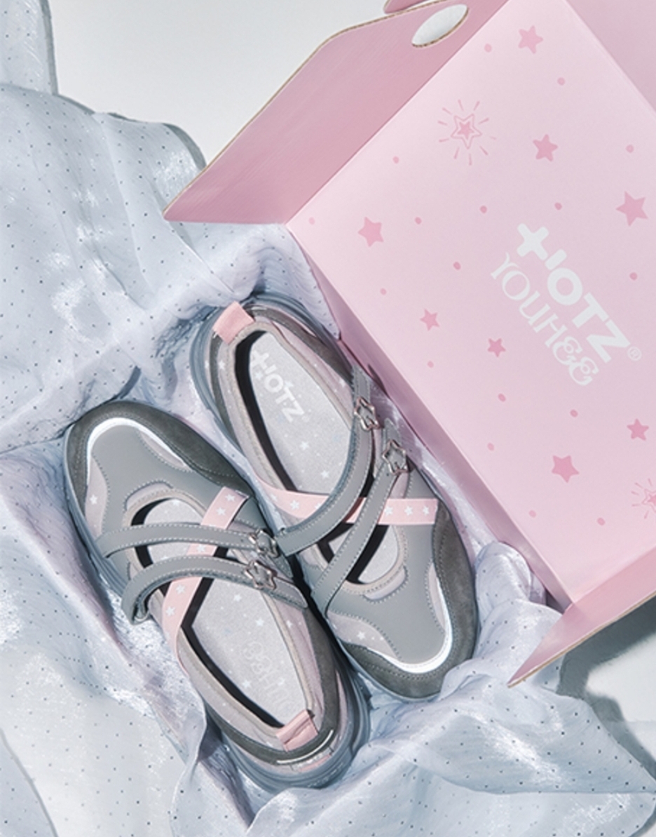 🩶OTZ × YOUHEE Lomita Platform Banding Shoes (灰色)