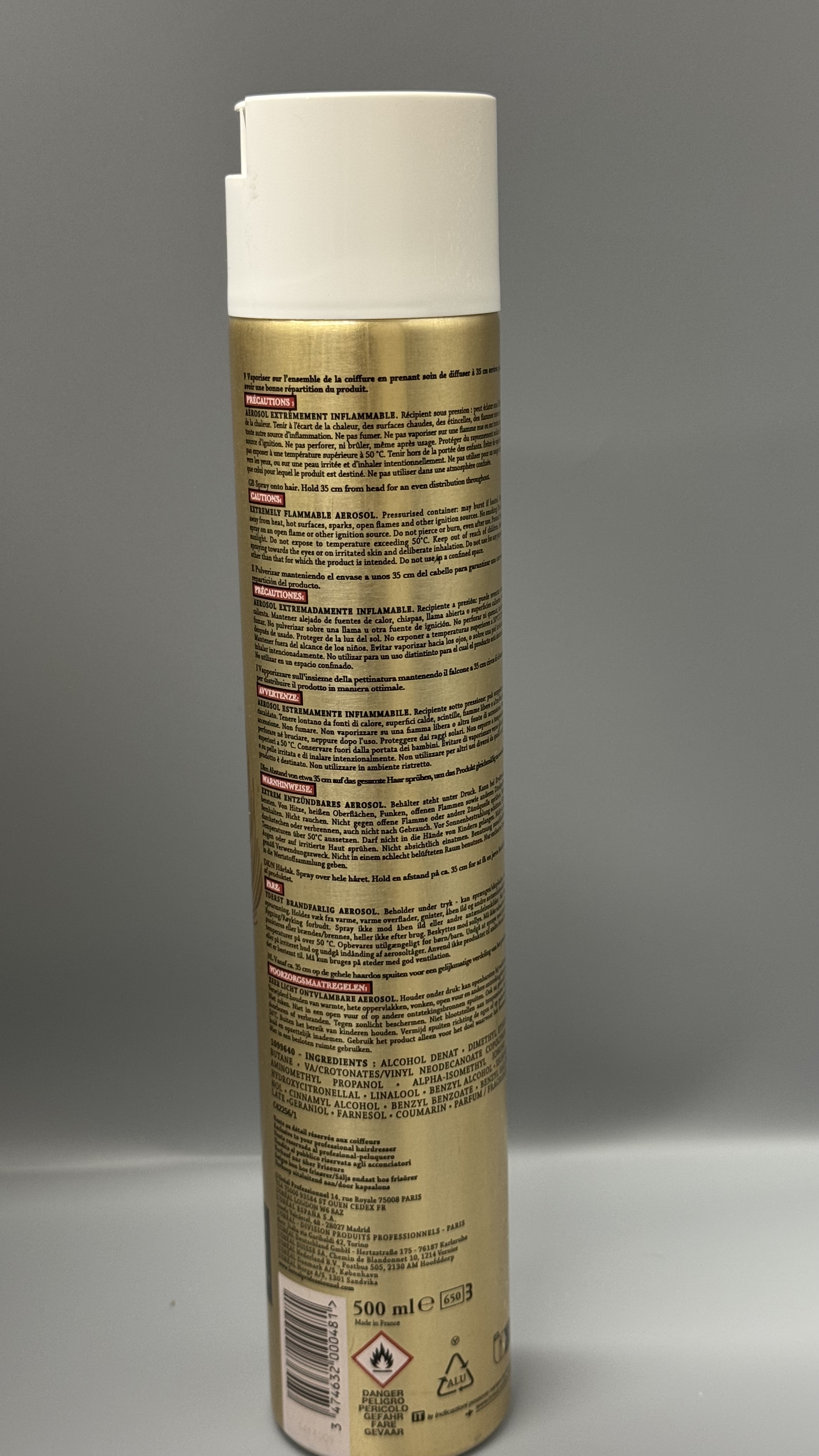L'oréal Paris Elnett Satin Hairspray 強力定型髮膠 500ml
