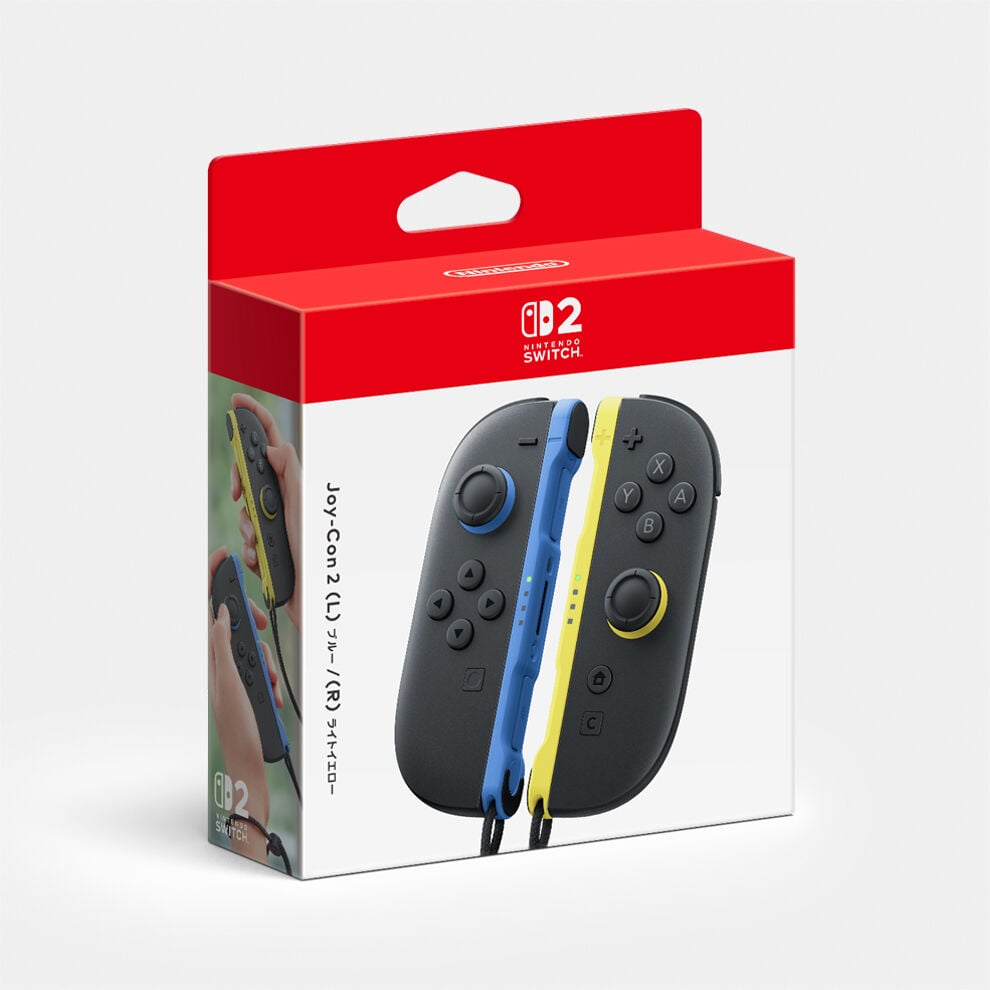 【預售 23/7】【進口貨】SW2 Nintendo Switch 2 Joy-Con 2 控制器組 (藍色 / 淺黃色) / Nintendo Switch 2 Joy-Con Controllers (Blue/Pale Yellow) SW2-0408