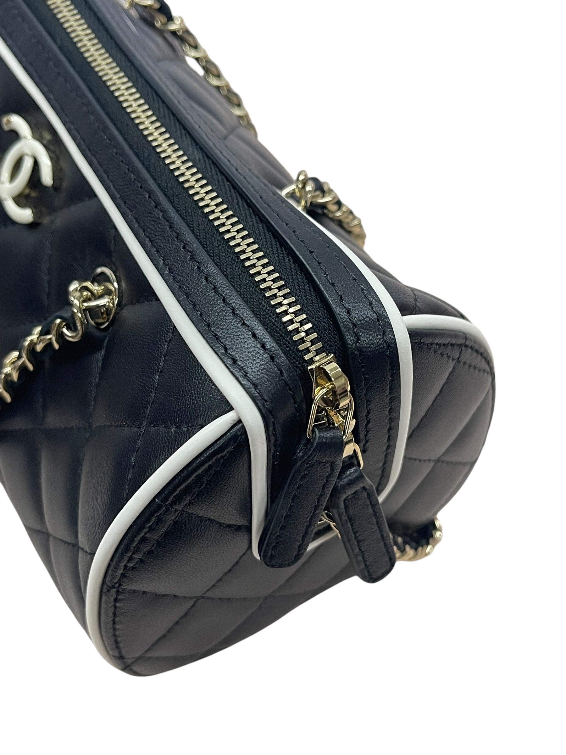 Pre-Owned CHANEL Chanel Mini Quilted Bowling Bag / Product Code:081311