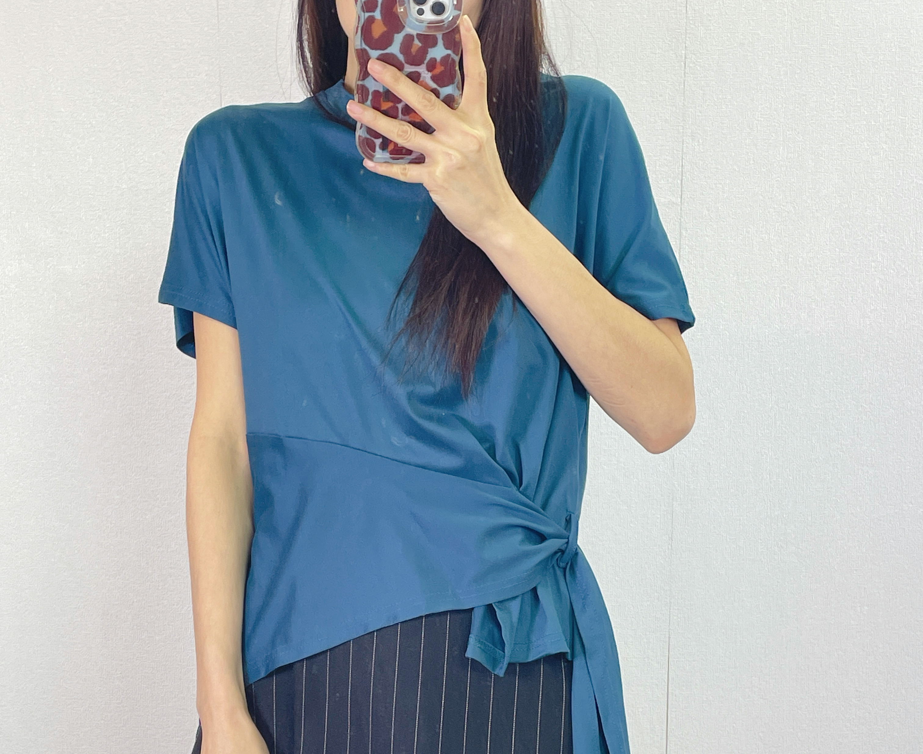 K5552 棉料衫腳穿帶短袖top