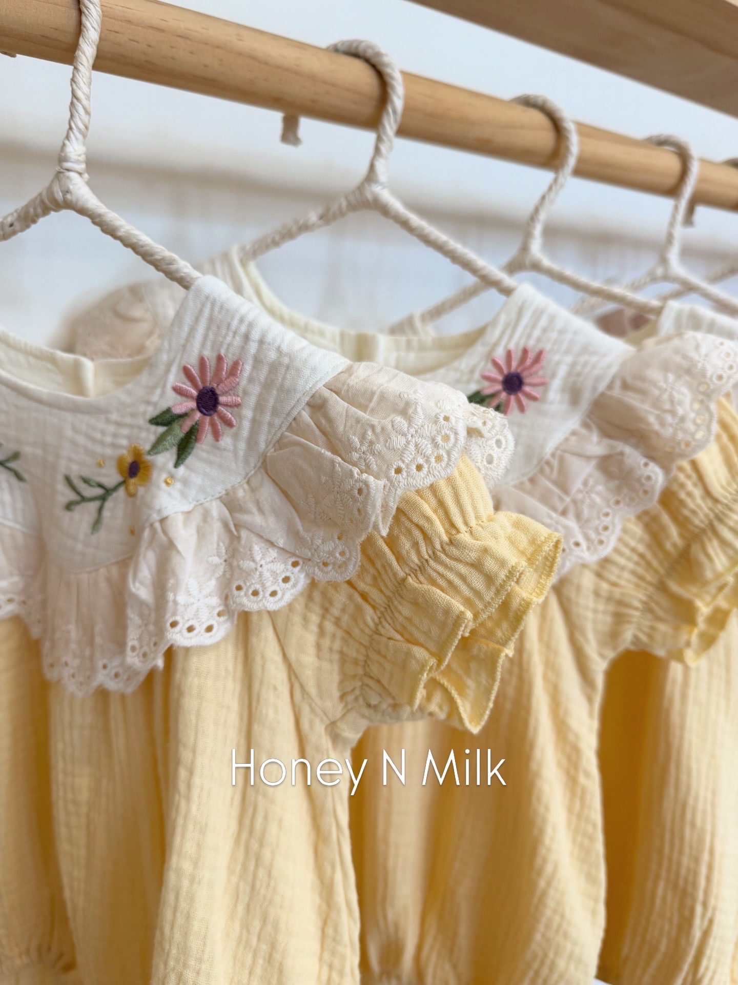 Vintage Floral Yellow Romper