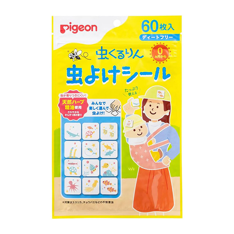 Pigeon 天然香茅精油嬰兒驅蚊貼 60片裝