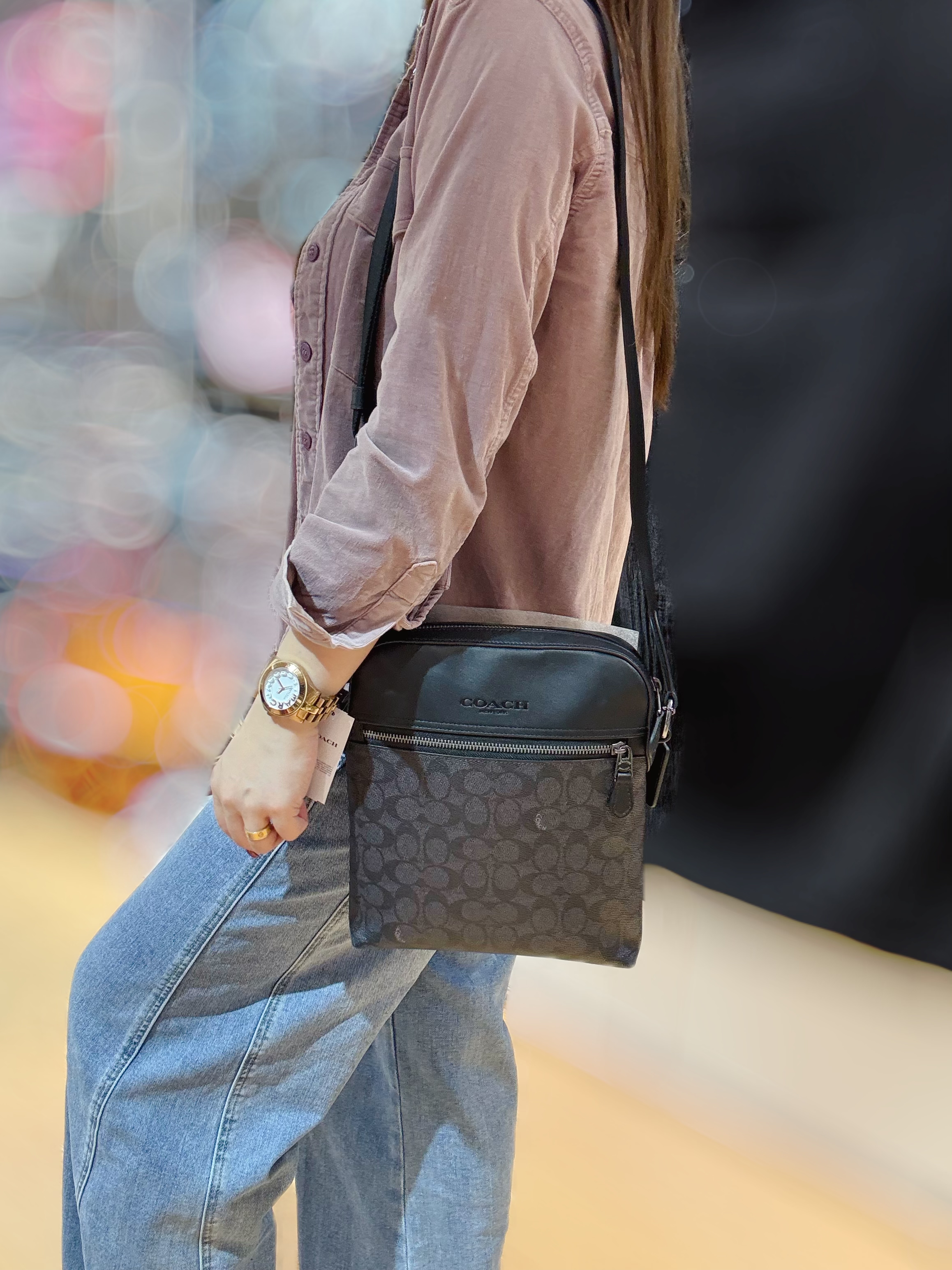 Coach flight bag blk/m