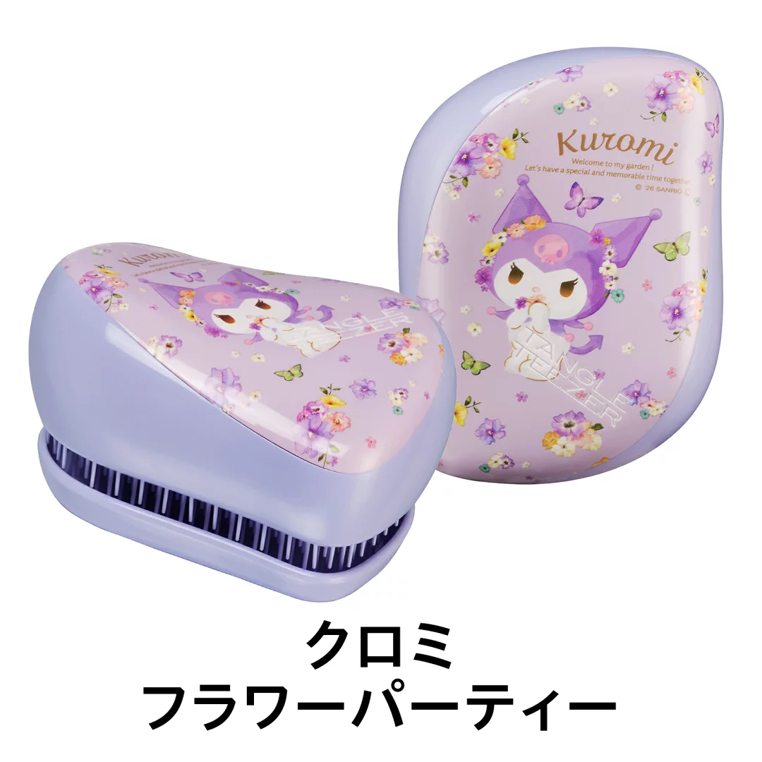 日本預訂📍Sanrio x Tangle Teezer花花圖案梳子(布甸狗/玉桂狗/Kuromi) 2026年2月中下旬出貨