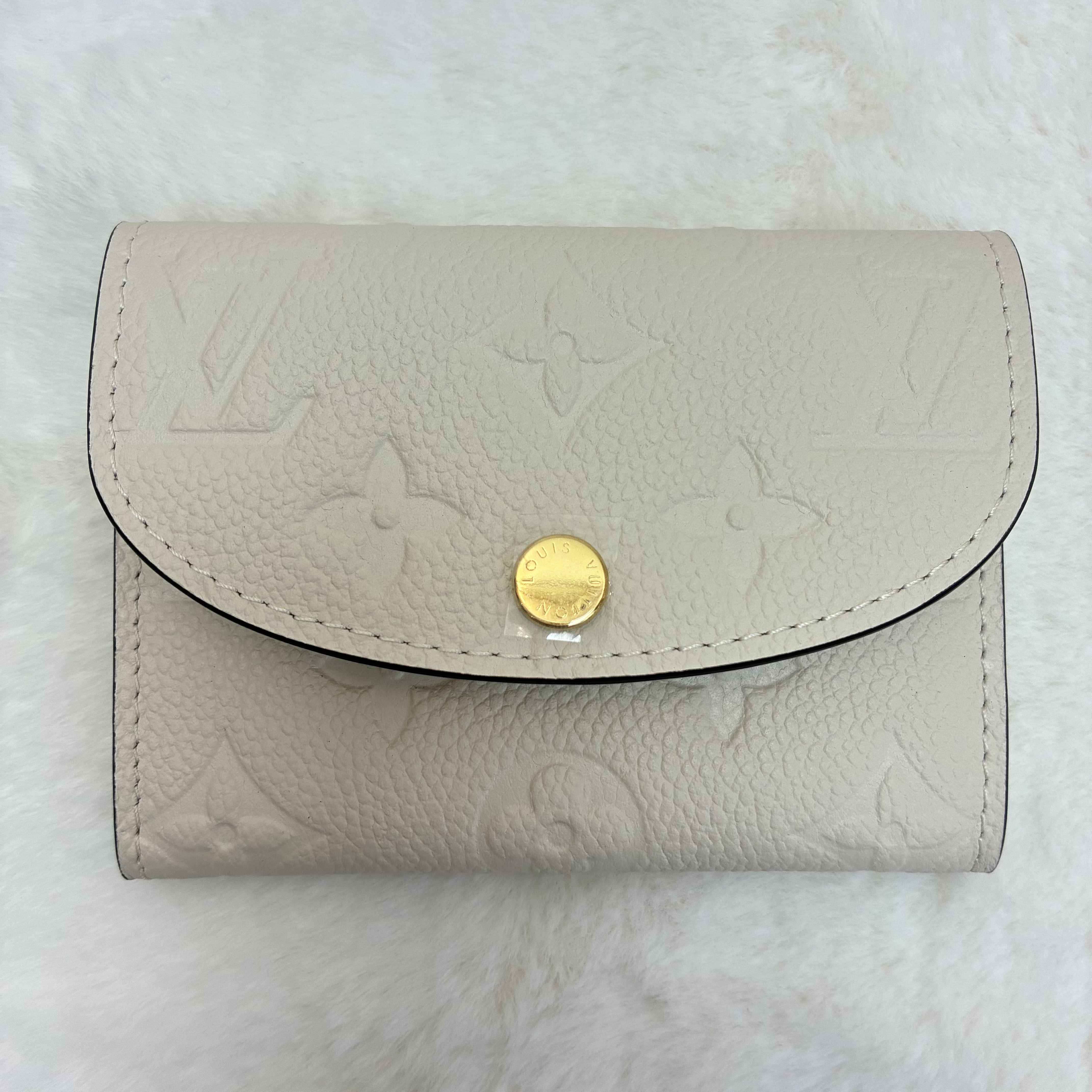 LOUIS VUITTON Rosalie 經典老花滿印 Monogram Empreinte 壓紋軟粒面牛皮革 「合送禮」 LV 拉鏈卡包