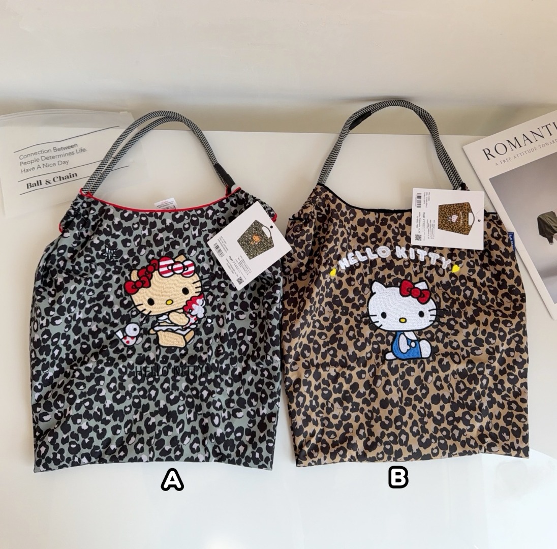 Ball & Chain × Hello Kitty 聯名豹紋環保袋