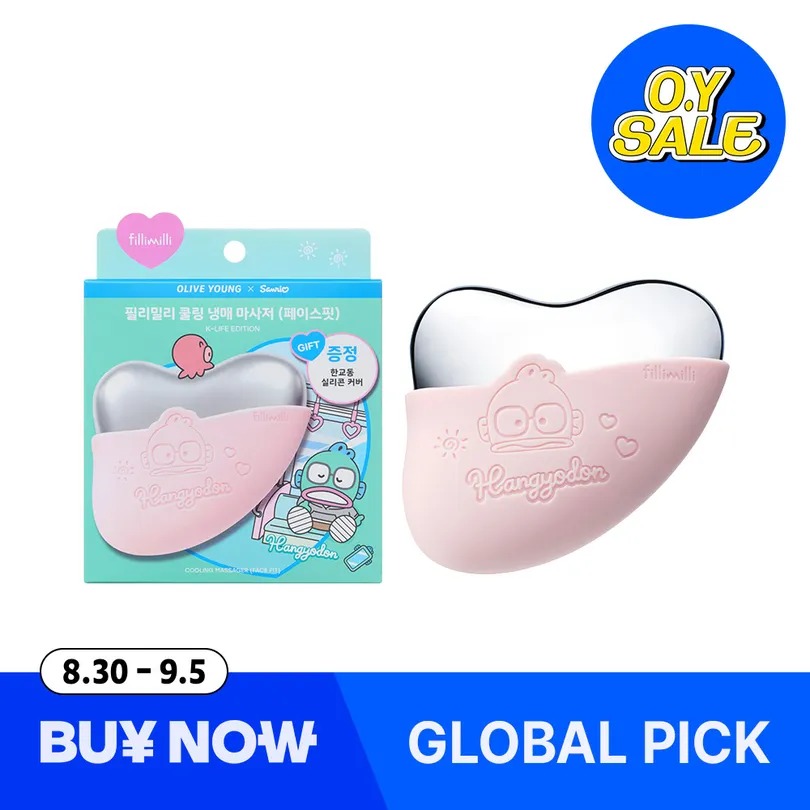 🌸OY人氣熱賣✨Sanrio x 🇰🇷 Fillimilli Cooling Massager Face Fit 冰感去水腫臉部按摩器+送Hangedon 矽膠套