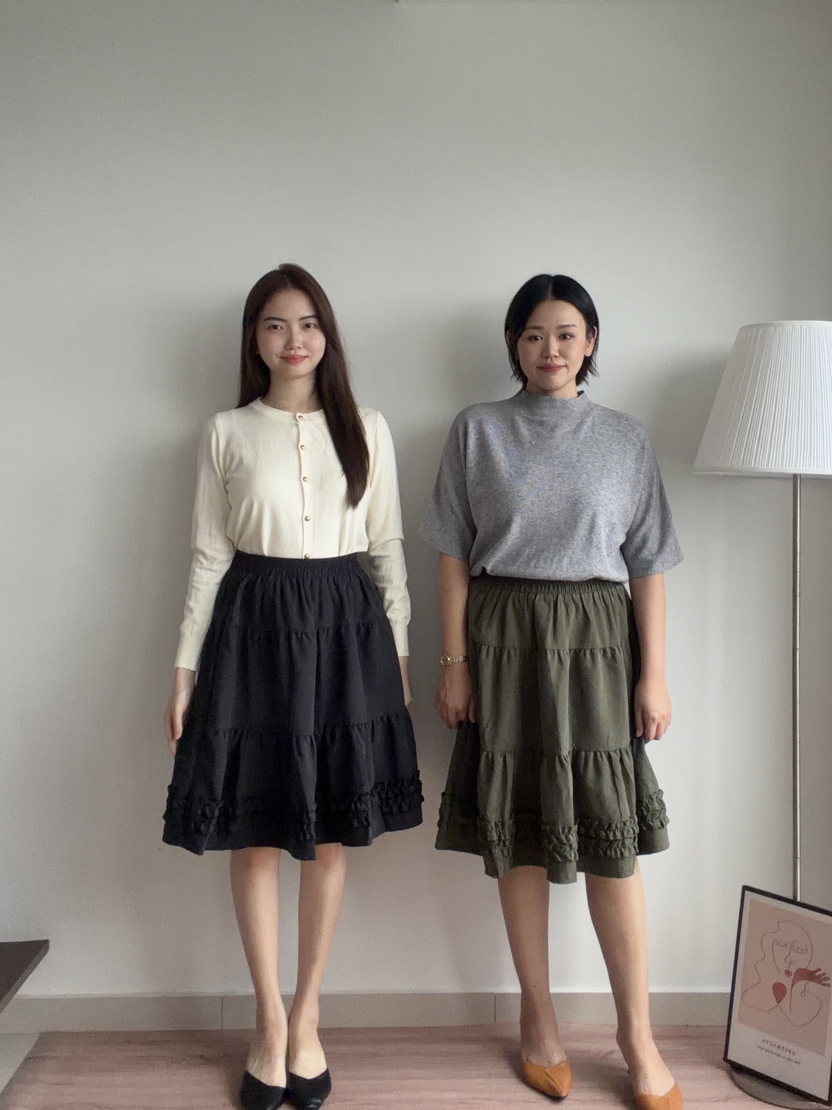 S2014 Midi Ruffle Layered Skirt - 4 Colors 