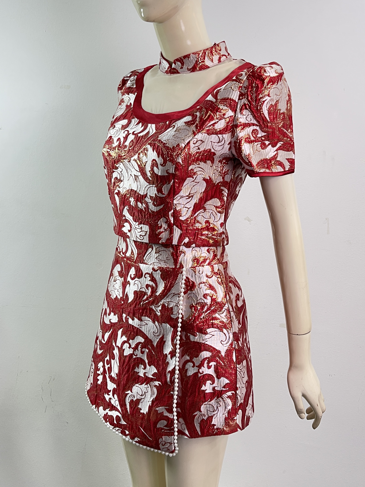 Pearl Veil Qipao Set MC74