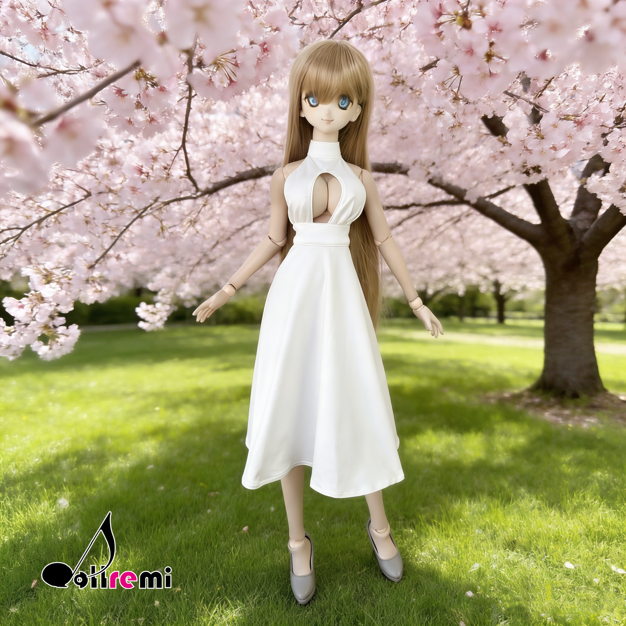 【dollremi】(DD0283D) 開胸長裙 Open chest Long Dress