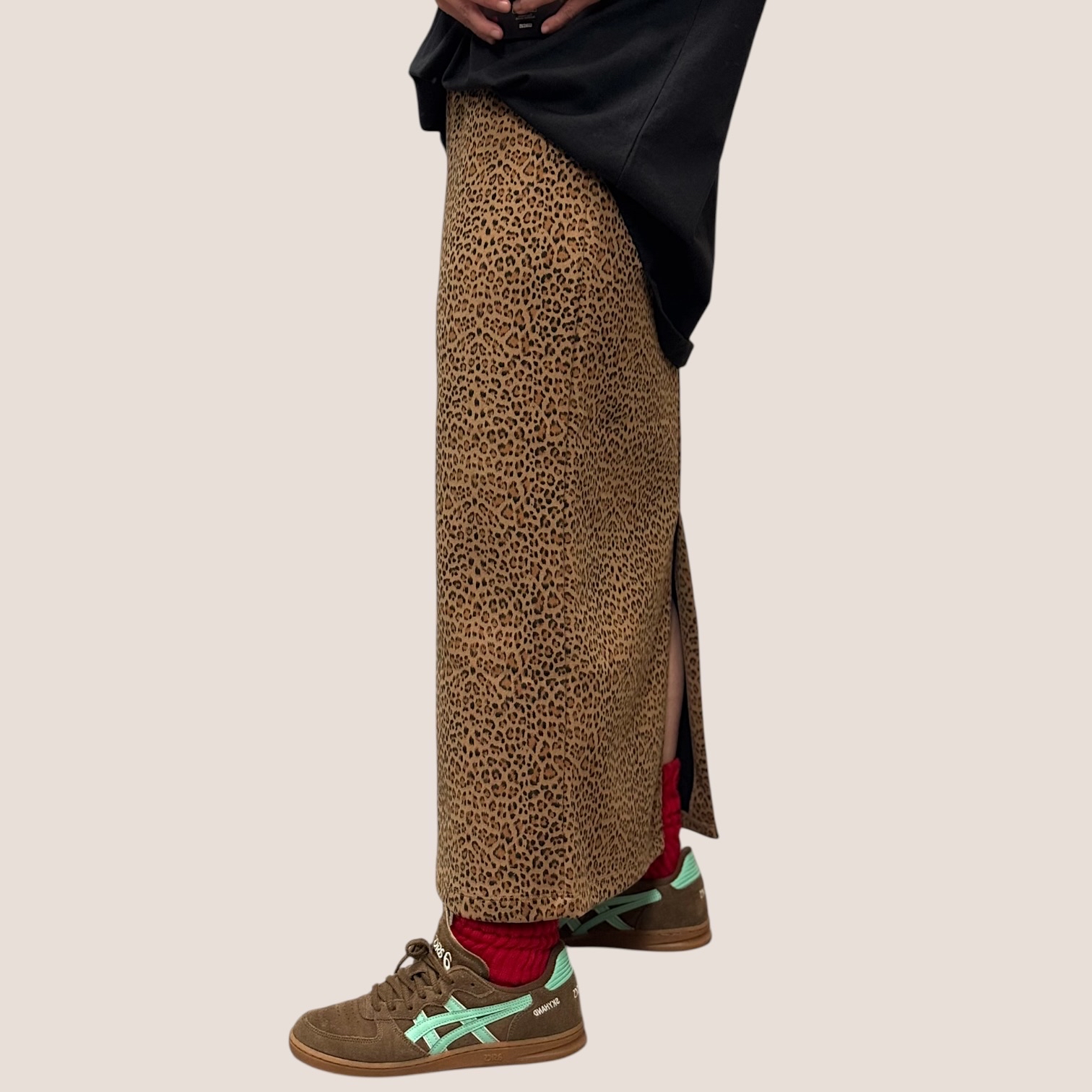 221031 豹紋半截長裙