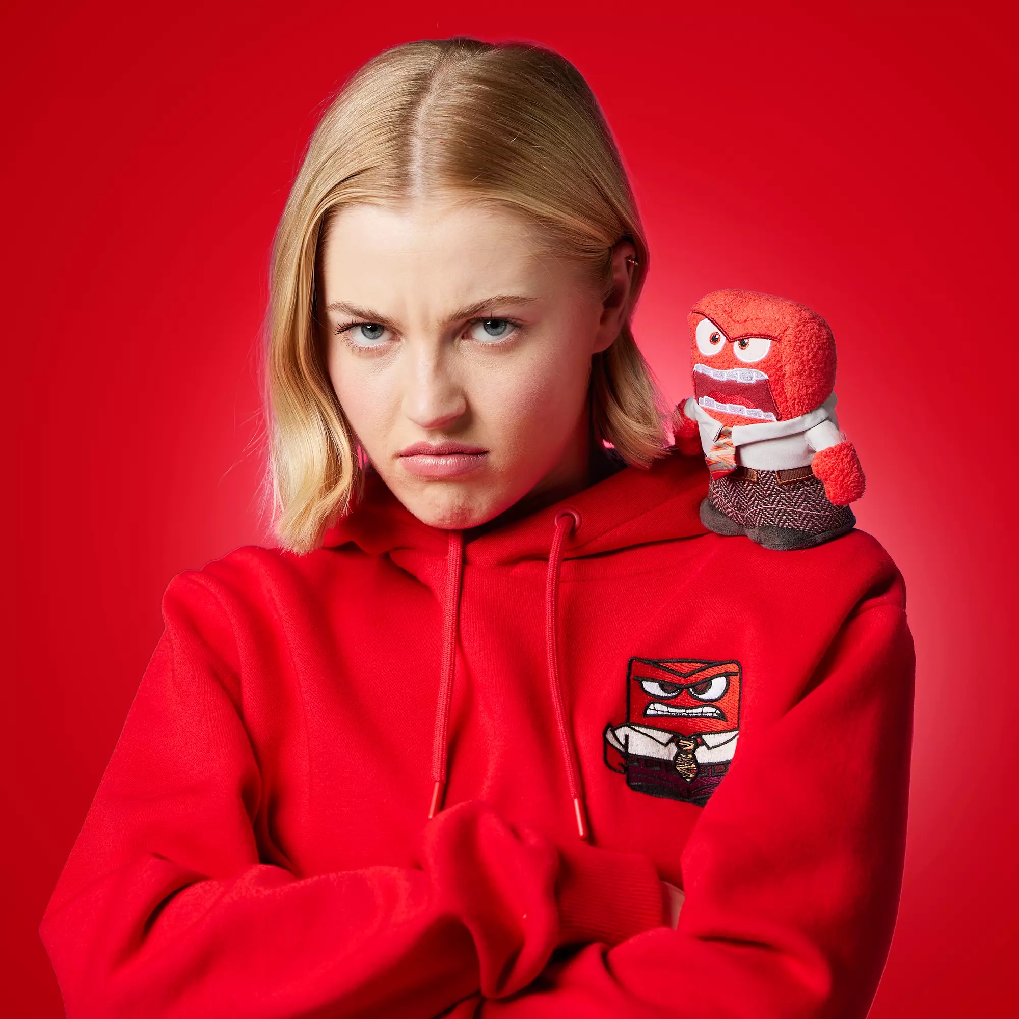 📦訂購 美國代購 美國迪士尼 Disney Inside Out 2 Anger Magnetic Shoulder Plush 阿燥 磁石膊頭公仔