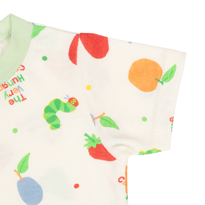 🇯🇵預訂 日本直送🇯🇵好餓的毛毛蟲滿印象牙色短袖連身服