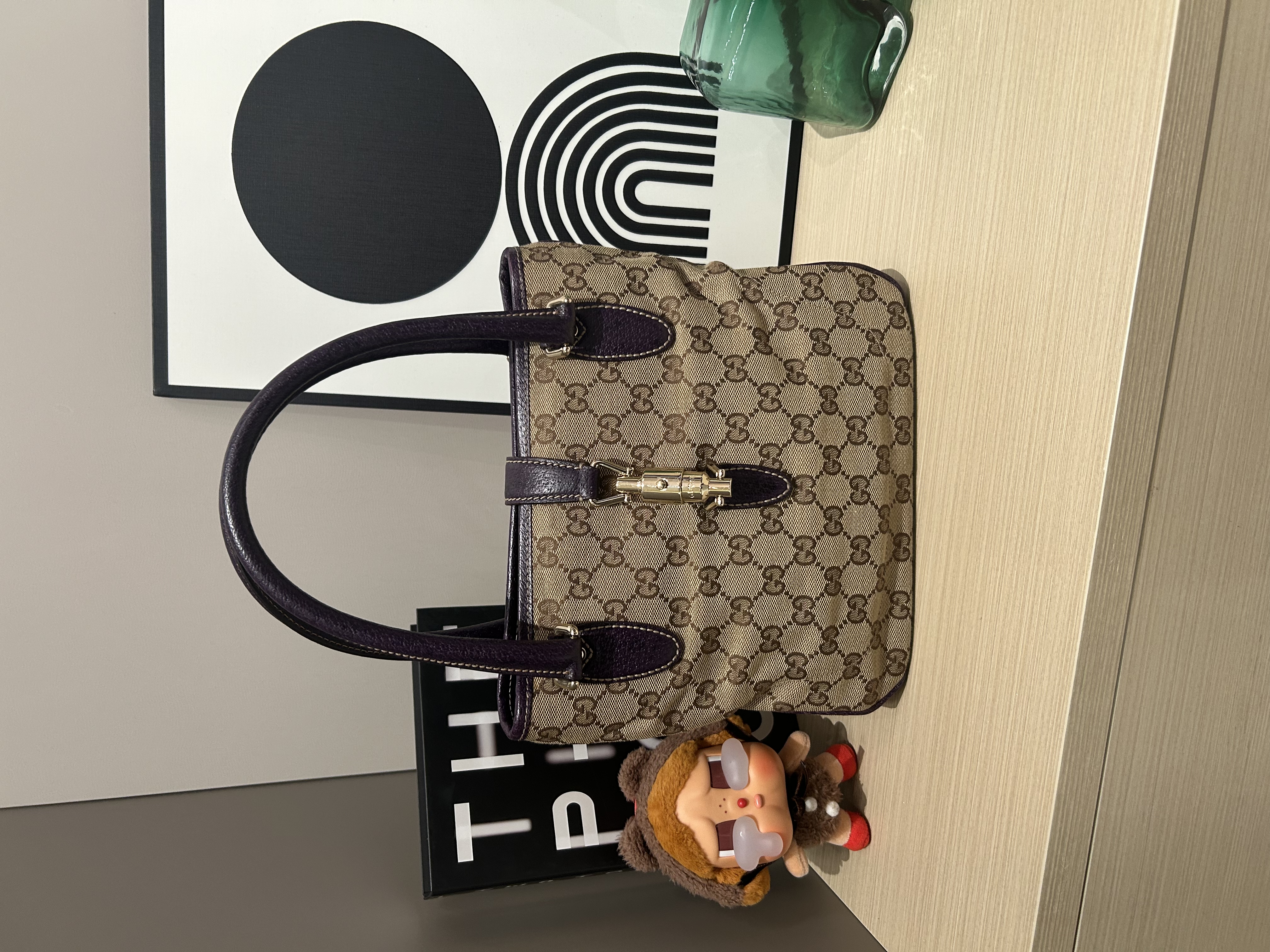 Gucci Jackie Small Handbag Purple 100%Authentic ,95%new✅dust bag 