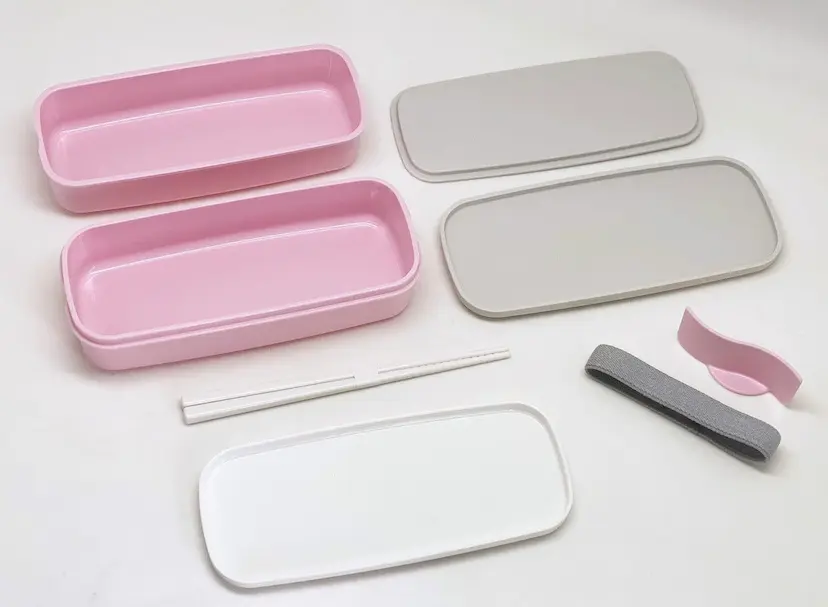 現貨🌸日本直送 |日本製Chiikawa抗菌雙層午餐盒連筷子/微波爐適用便當盒640ML