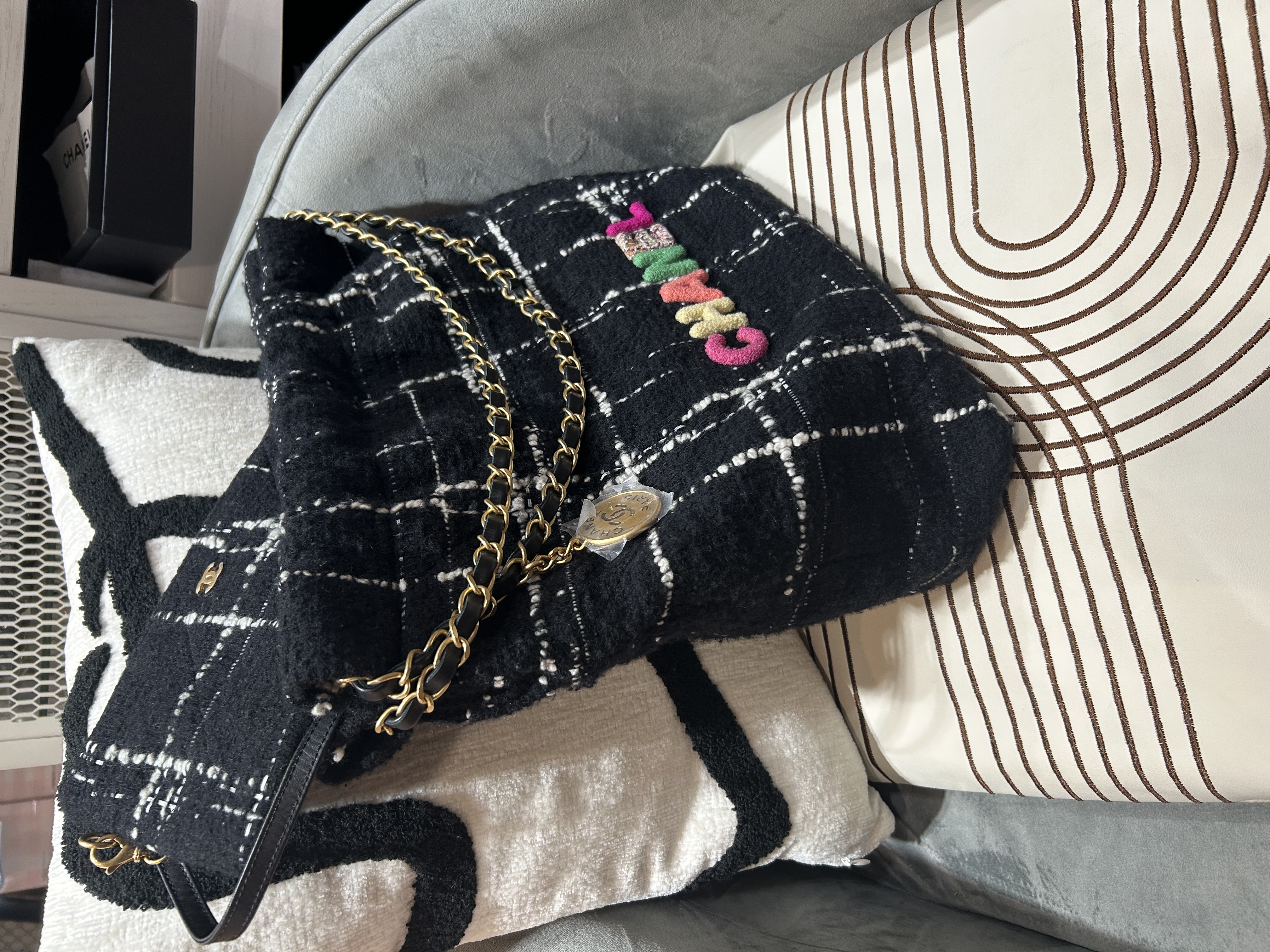 Chanel 22 bag tweed 限量特別版 ,100%Authentic ,全新 ✅晶片✅pouch袋✅塵袋 