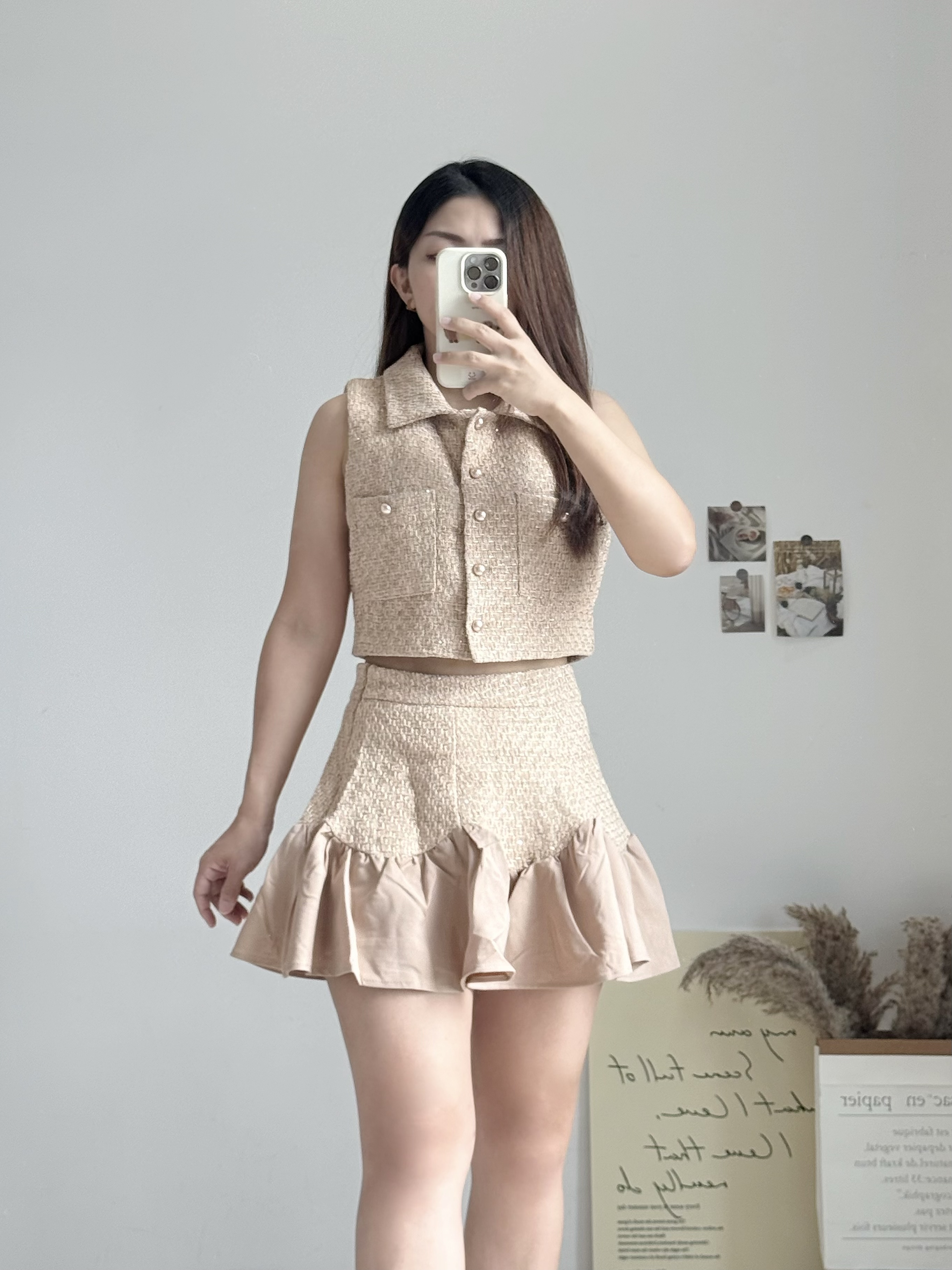 Hailey Tweed Set 高品名媛小香风套装 ( 2 colours ) Premium Quality