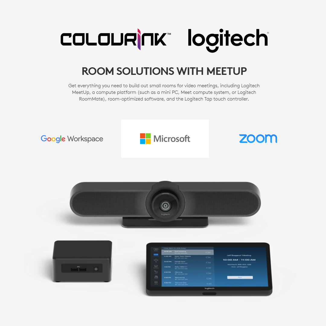 Logitech MeetUp 4K ConferenceCam 120° Ultra Wide Video Conferencing Camera with Built-in Mic & Speaker 960-001101