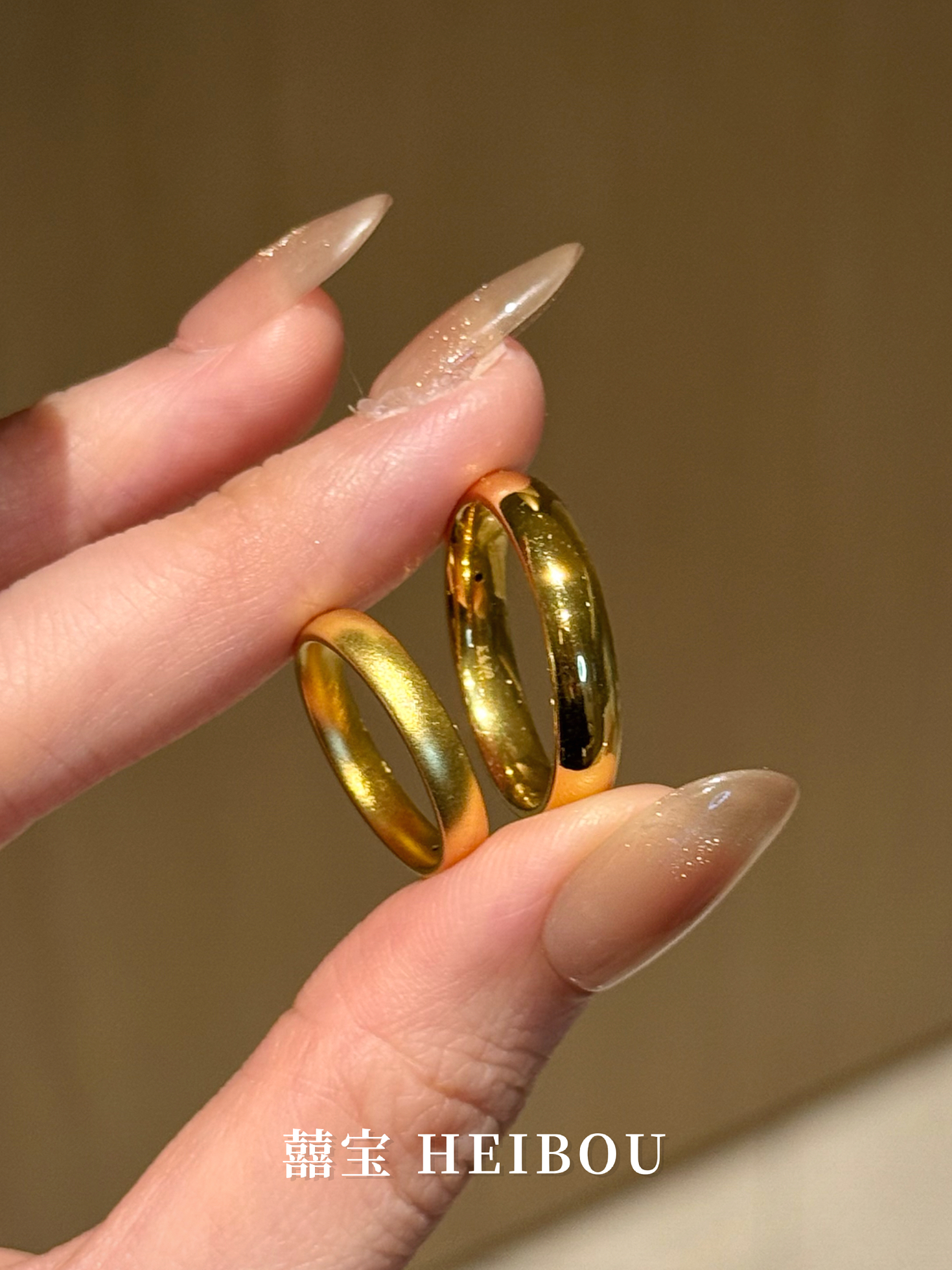 【无氢5D】光面/古法泥鳅背-戒指