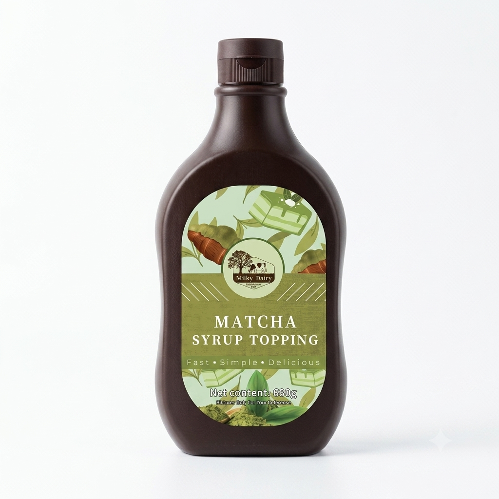 Matcha Syrup Topping 680g