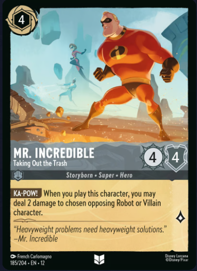 185/204 Mr. Incredible - Taking Out the Trash UC